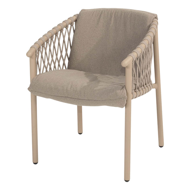 4 Seasons Outdoor Allora Speisestuhl Latte inkl