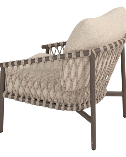 4 Jahreszeiten Outdoor Allora Bistro Lounge Set + Boaz Seitentabelle 45 Ø CM Terre