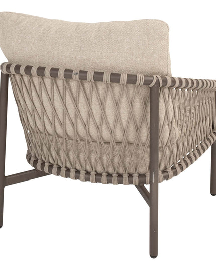4 Jahreszeiten Outdoor Allora Bistro Lounge Set + Boaz Seitentabelle 45 Ø CM Terre