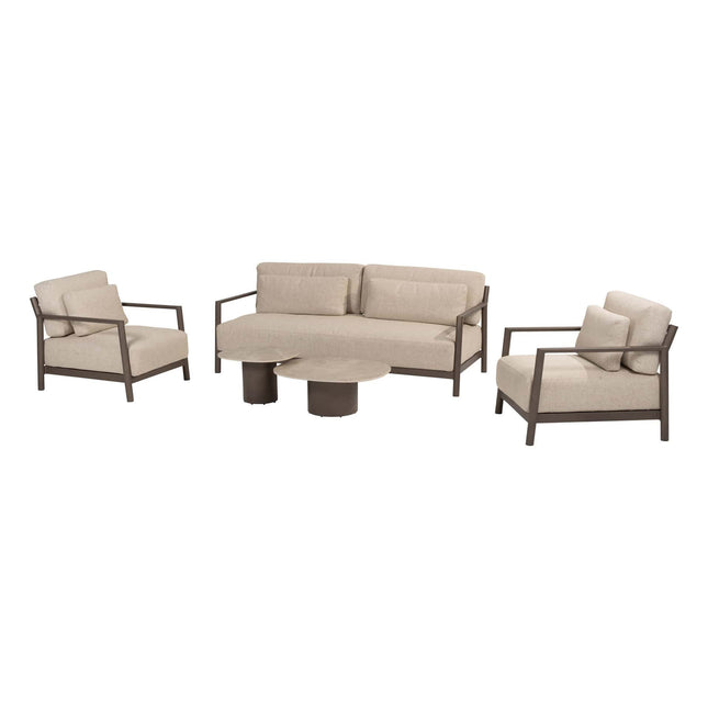 4 Seasons Outdoor Capresi Lounge Set + Sofie -Kaffeetische
