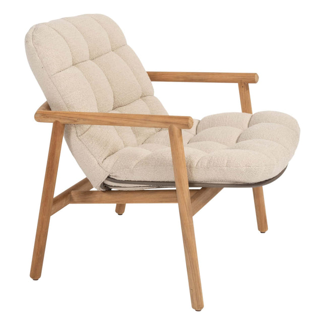 4 Seasons Outdoor Samos Bistro Lounge Set + Finn Coffee Teak Teak 60 Ø CM