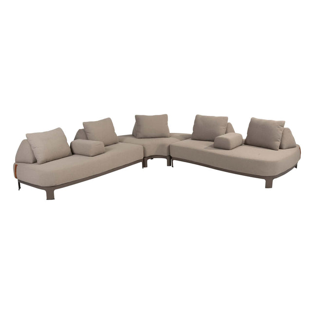 4 Seasons Outdoor Santorin Ecksofa ohne Couchtisch