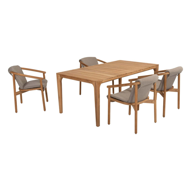 4 Seasons Outdoor Tess Dining + Taste 4SO Liam Esstisch Teak 180 x 100 cm