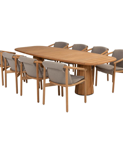 4 Seasons Outdoor Tess Dining + Taste 4SO Capri Tisch-Fass-Form-Teak 280 x 110 cm