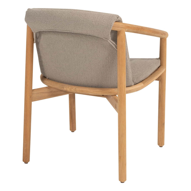 4 Seasons Outdoor Tess Dining + Taste 4SO Corsica Tisch Kieselform Teak 240 x 130 cm