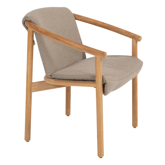 4 Seasons Outdoor Tess Dining + Taste 4SO Corsica Tisch Kieselform Teak 240 x 130 cm