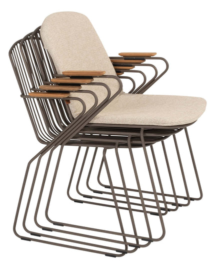 4 Seasons Outdoor Veneto Dining Terre + Taste 4SO Prado Teak Tabelle 130 Ø CM