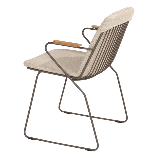 4 Seasons Outdoor Veneto Stapelstuhl terre Edelstahl inkl. Kissen