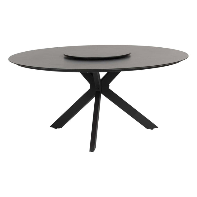 4 Seasons Outdoor Locarno Tisch HPL Slate Anthracit 160 Ø cm