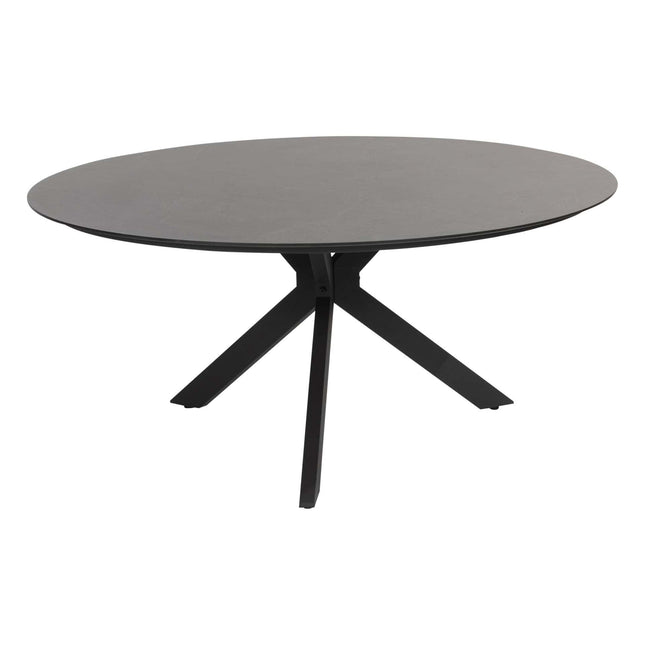 4 Seasons Outdoor Locarno Tisch HPL Slate Anthracit 160 Ø cm
