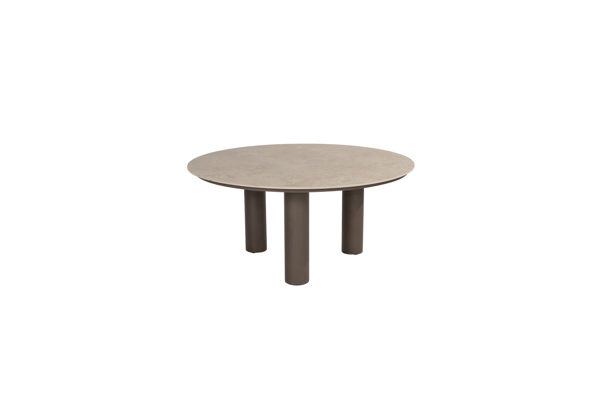 4 Seasons Outdoor Arizona dining table ceramic top 160cm with 3 legs Terre - Image 1
