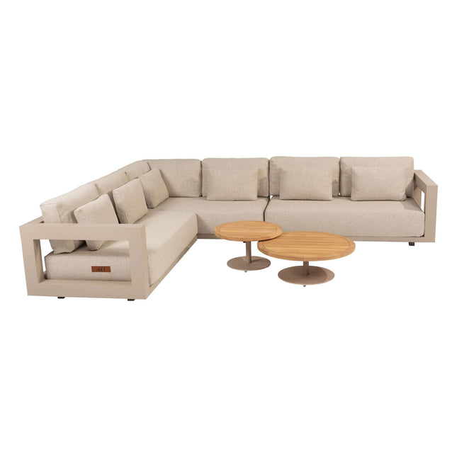 4 Seasons Outdoor Metropolitan Lounge Set Latte + Volta Kaffeetische Latte