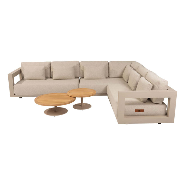 4 Seasons Outdoor Metropolitan Lounge Set Latte + Volta Kaffeetische Latte