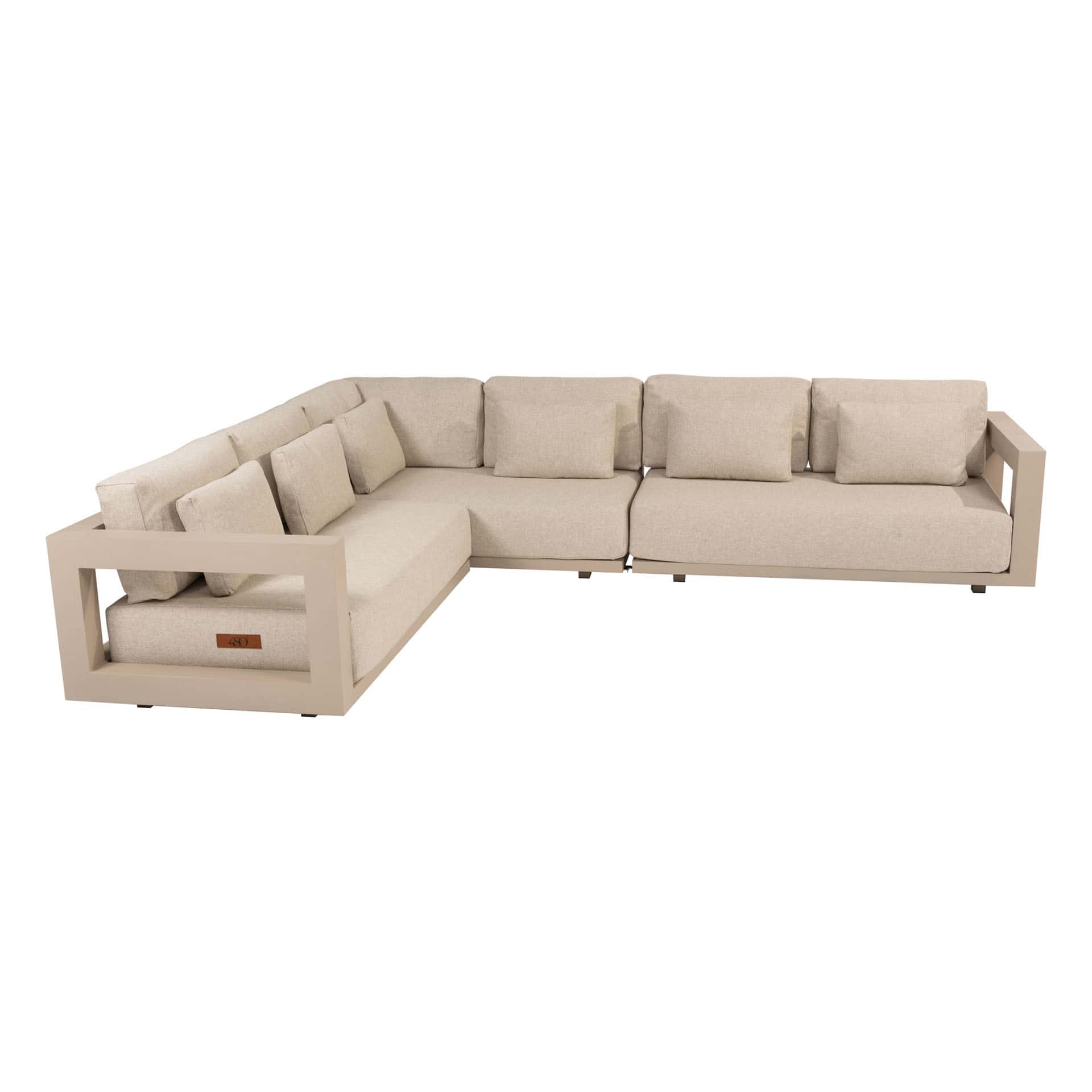 4SO Metropolitan modulaire hoekbank 256×256 cm latte - afbeelding 4