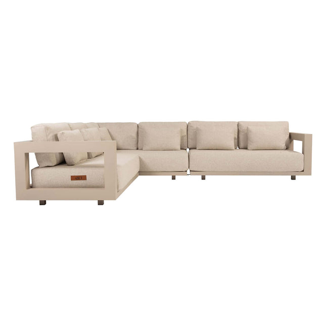 4 Seasons Outdoor Metropolitan Lounge Set Latte ohne Couchtisch