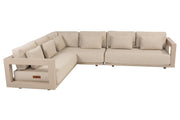 4 Seasons Outdoor Metropolitan modular corner Latte without table - Image 1