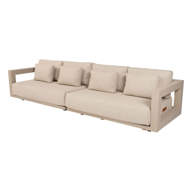 4 Seasons Outdoor Metropolitan 4-Sitzer-Lounge-Sofa Latte Latte