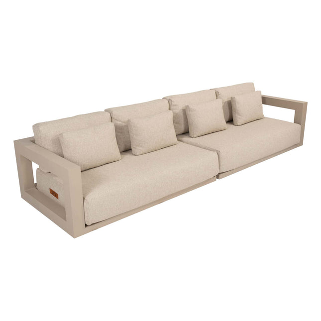 4 Seasons Outdoor Metropolitan 4-Sitzer-Lounge-Sofa Latte Latte