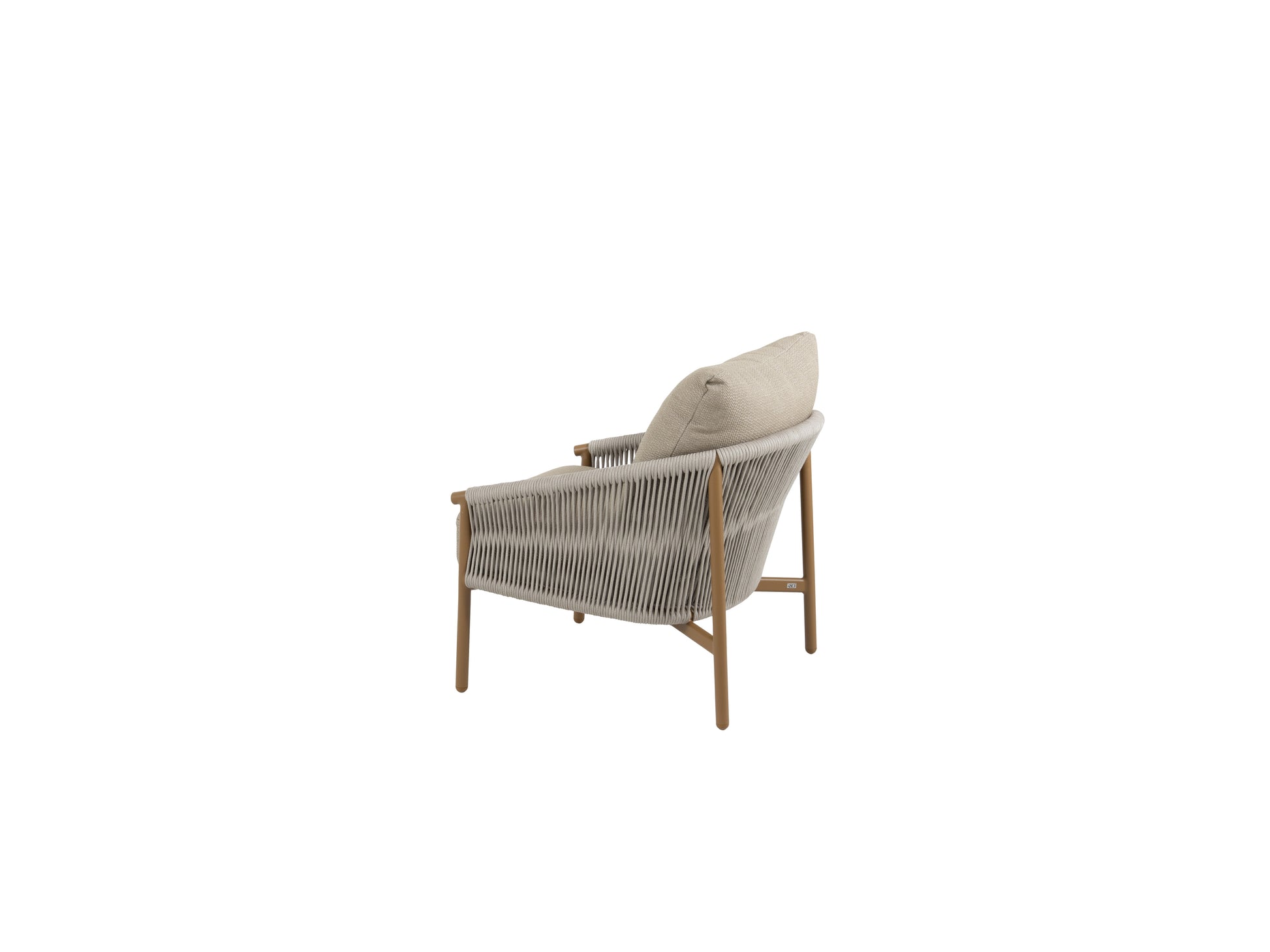 4SO Milos loungestoel taupe incl. 2 kussens - afbeelding 3
