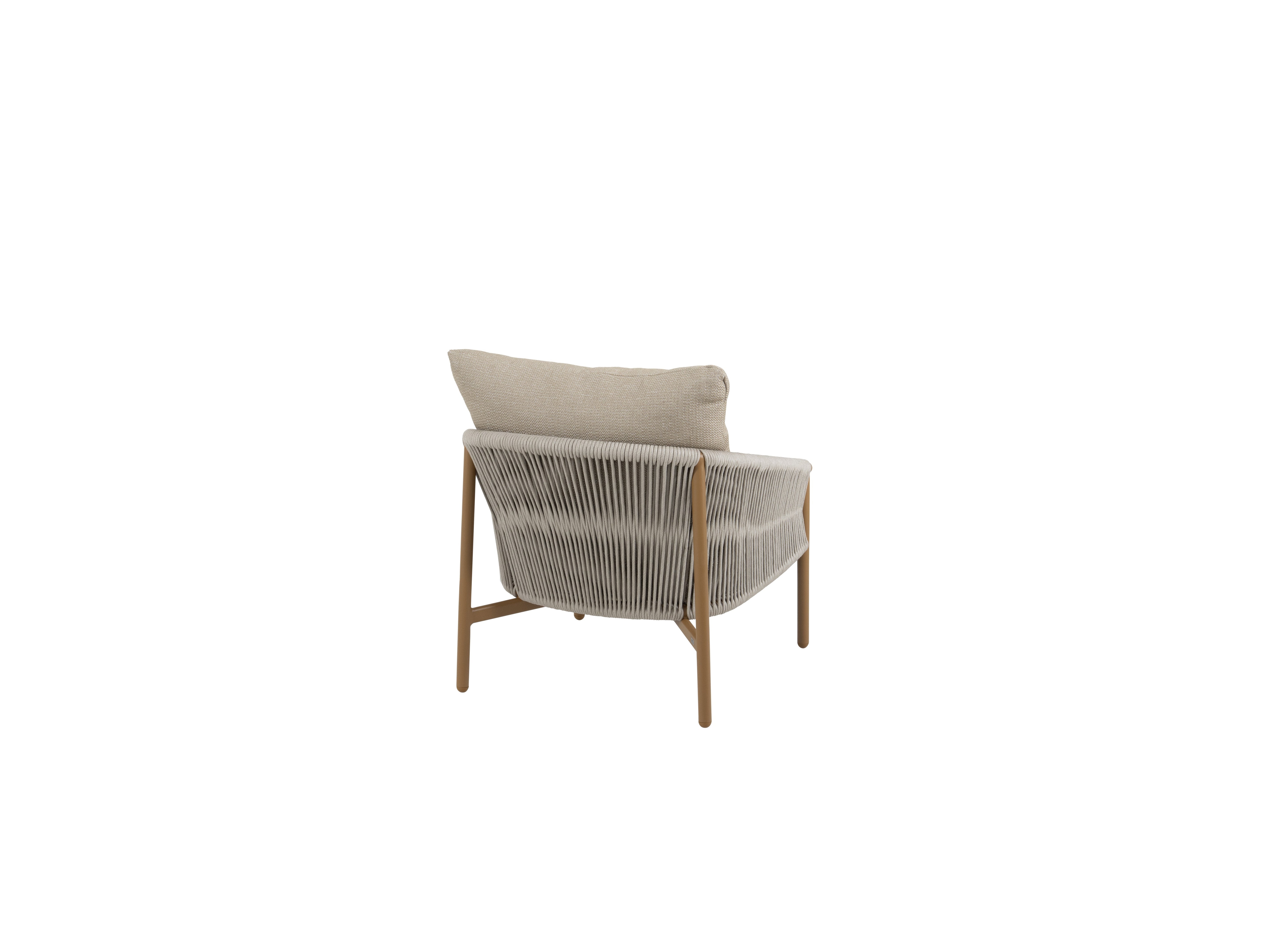 4SO Milos loungestoel taupe incl. 2 kussens - afbeelding 4