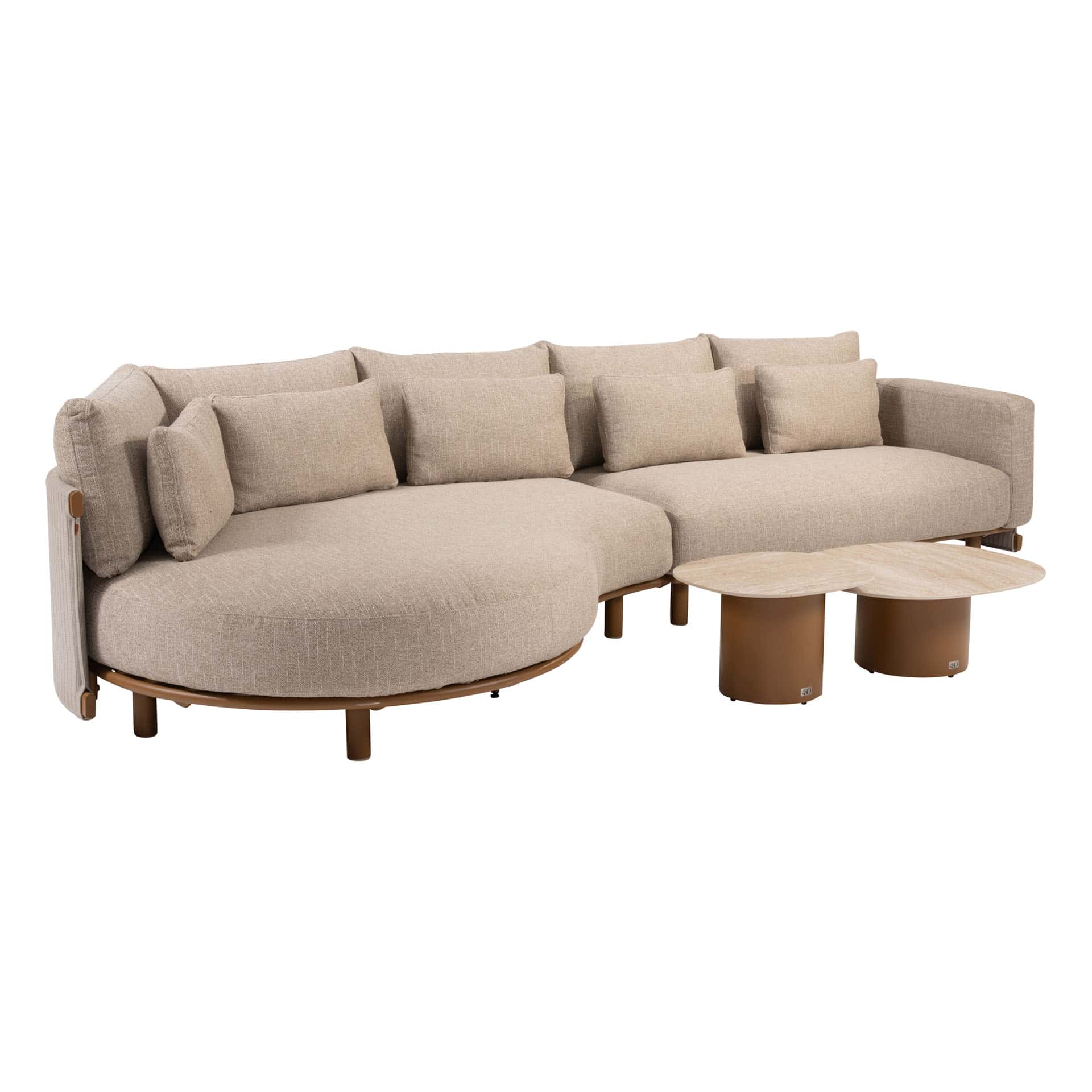 4SO Safina modulaire bank met chaise longue amber - afbeelding 2