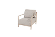4SO Mykonos living chair latte with 3 cushions - SKU 17216
