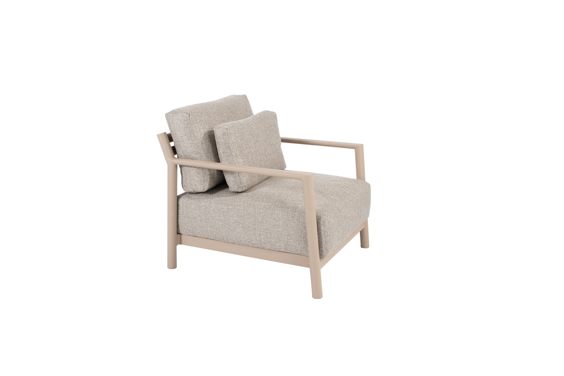 4SO Mykonos living chair latte with 3 cushions - SKU 17216