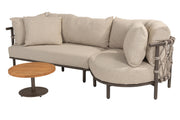 Ezra chaise lounge bench with Volta table - Complete Set