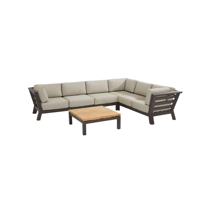 4 Seasons Outdoor Meteoro Lounge Set + Mitte + Capitol Couchtabelle 90 x 90 cm