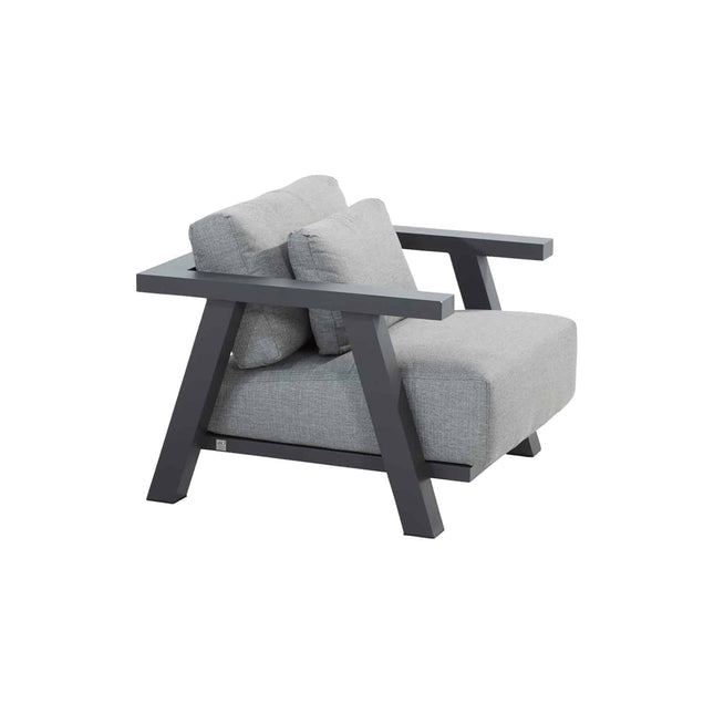 4 Seasons Outdoor Iconic Loungeset + Forza Hoher Loungetisch 120 x 70 x 55 cm