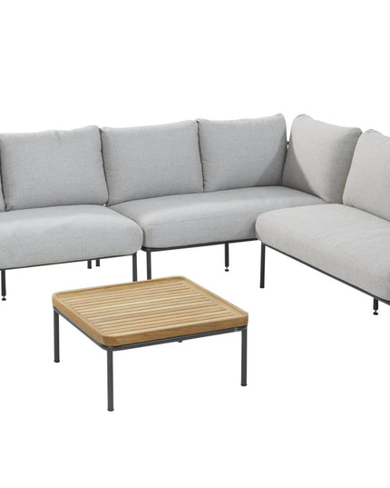 4 Seasons Outdoor Figaro Modular Lounge Set + Kaffeetisch 75 x 75 cm