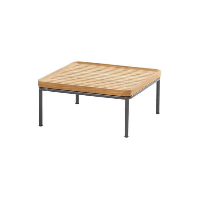 4 Seasons Outdoor Figaro Kaffeetisch 75 x 75 cm. Teakoberteil