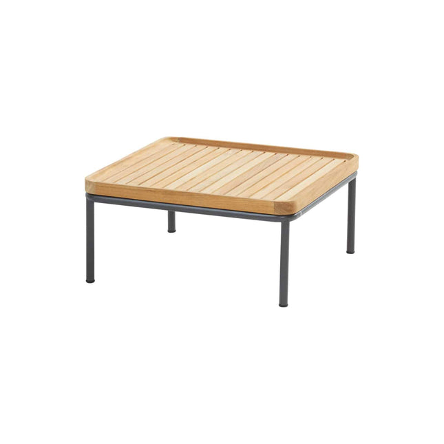 4 Seasons Outdoor Figaro Kaffeetisch 75 x 75 cm. Teakoberteil