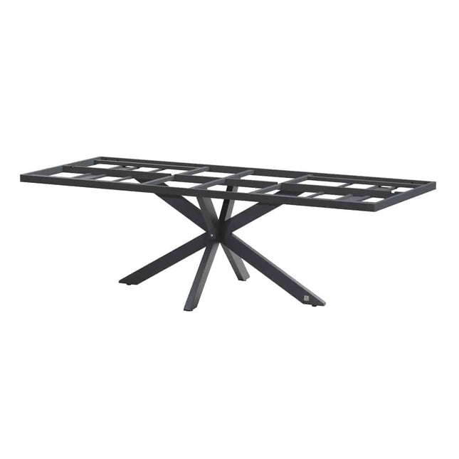 4 Seasons Outdoor Minerva Tisch HPL Blad Slate Anthrazit 280 cm