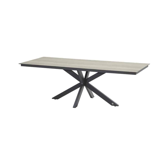 4 Seasons Outdoor Minerva Tisch HPL Blatt Holz Look 220 cm
