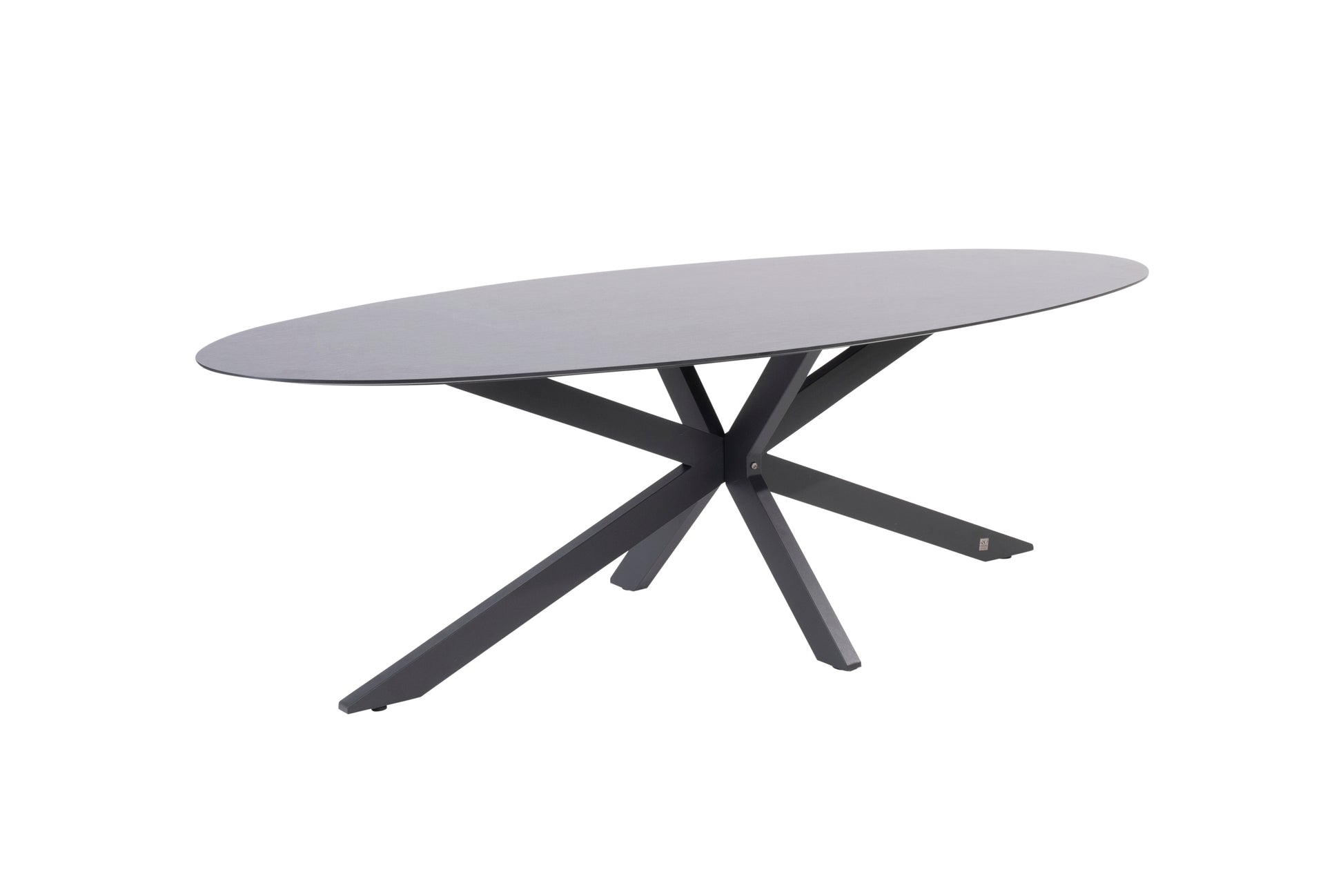 4 Seasons Outdoor Privada table ellips 240x107cm HPL slate anthracite detail - Image 1