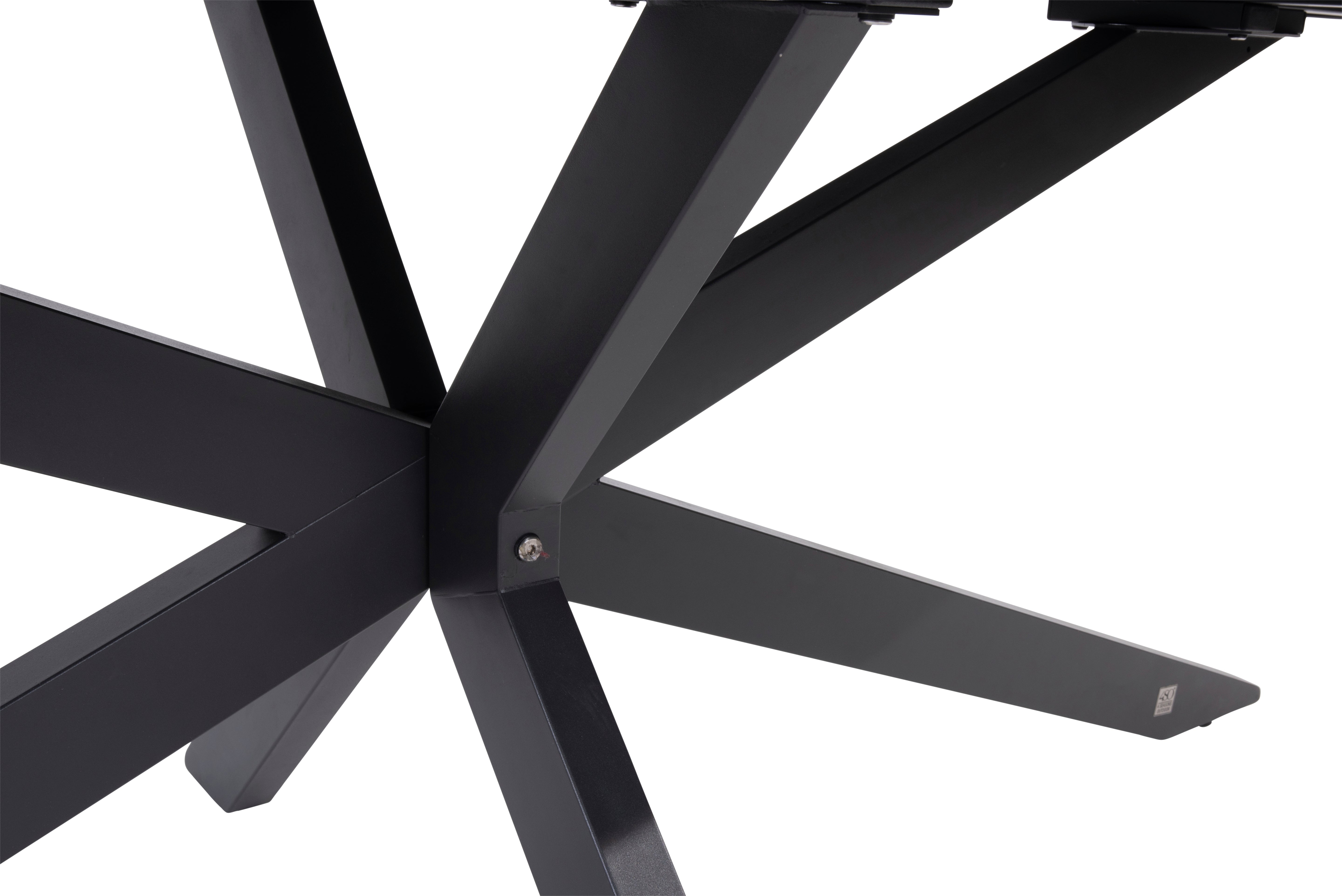 4 Seasons Outdoor Privada table ellips 240x107cm HPL slate anthracite detail - Image 3