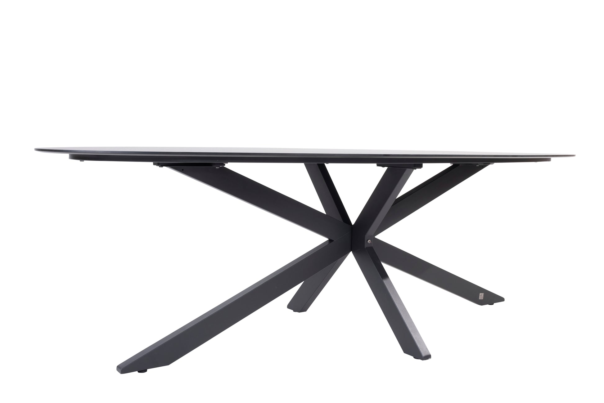 4 Seasons Outdoor Privada table ellips 240x107cm HPL slate anthracite detail - Image 4