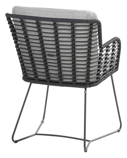 4 Seasons Outdoor Fabrice Dining Anthrazit + Privada Tisch Oval HPL Blatt 240 cm