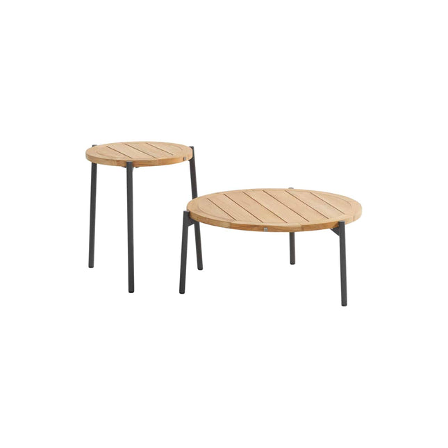 4 Seasons Outdoor Calpi Lounge Set mit Fußschemel + Yoga -Kaffeetische