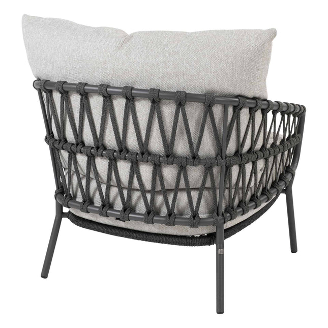 4 Seasons Outdoor Calpi Lounge Set mit Fußschemel + Yoga -Kaffeetische