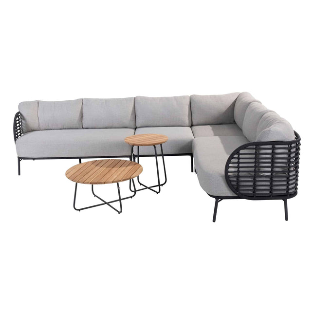 4 Seasons Outdoor Fabrice Lounge Set + Mitte + Verdi -Kaffeetische