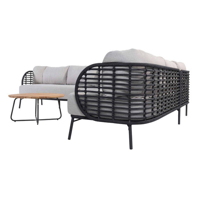 4 Seasons Outdoor Fabrice Lounge Set + Mitte + Verdi Coucht Tabelle 73 Ø CM