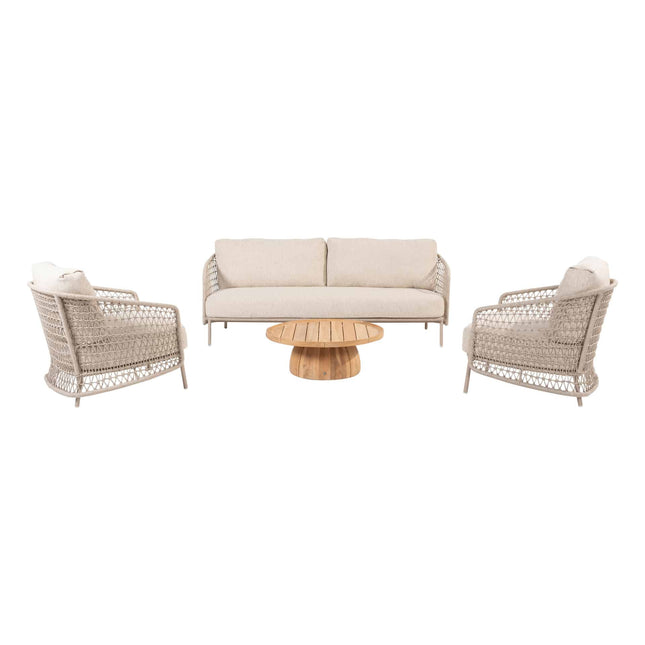 4 Seasons Outdoor Puccini 3sitzer Lounge-Sofa inkl. 3 Kissen