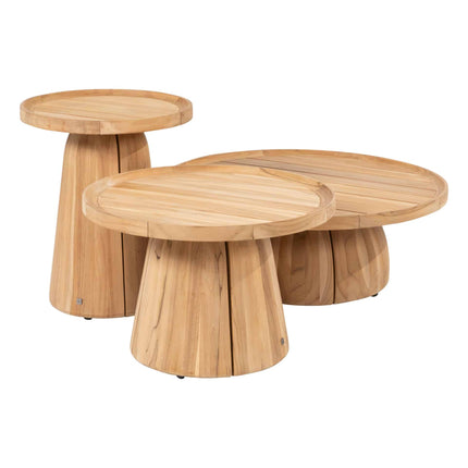 4 Seasons Outdoor Pablo Couchtisch Teak 80 cm Ø (H 30)