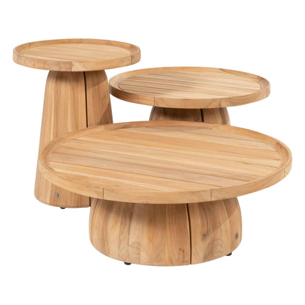 4 Seasons Outdoor Pablo Couchtisch Teak 80 cm Ø (H 30)