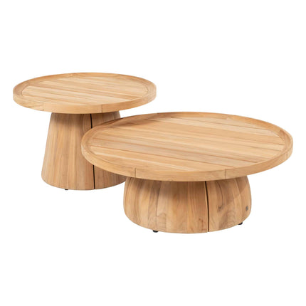 4 Seasons Outdoor Pablo Couchtisch Teak 80 cm Ø (H 30)