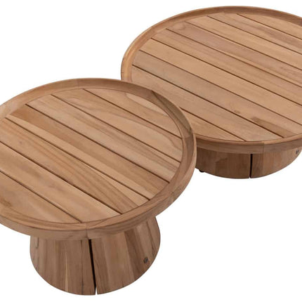 4 Seasons Outdoor Pablo Couchtisch Teak 80 cm Ø (H 30)