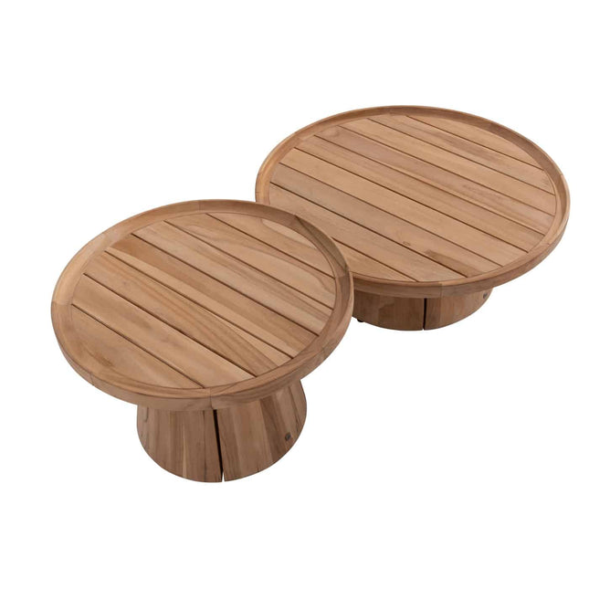 4 Seasons Outdoor Pablo Couchtisch Teak 80 cm Ø (H 30)
