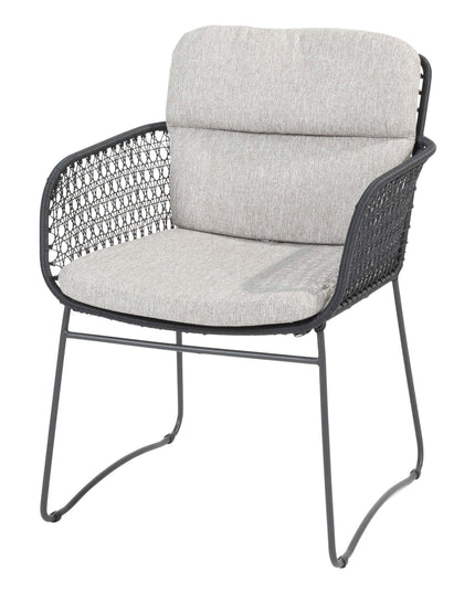 4 Seasons Outdoor Aprilla Ess Anthrazit + Taste 4SO Manolo -Tisch -Anthrazit mit gedrucktem Keramiktisch -Tisch 240 cm